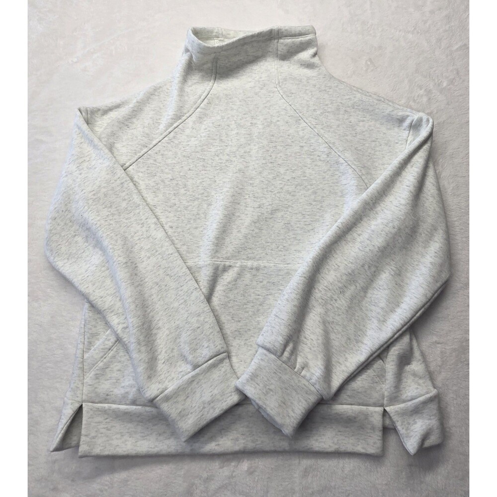 Athleta Girl XL 14 Light Gray Hoodie Pullover